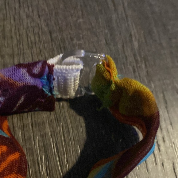 Dance costume, custom made, size child small/medium, clear straps - Picture 4 of 8